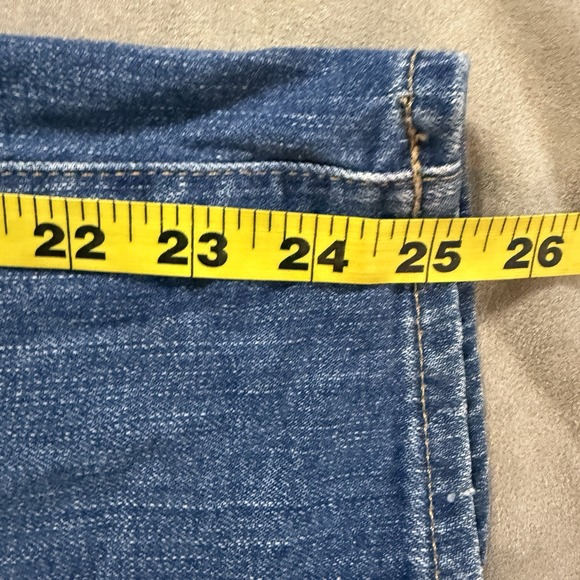 Madewell Jeans Womens 25 Fits 28x25 Classic Straight Blue High Rise Distressed - Picture 9 of 10